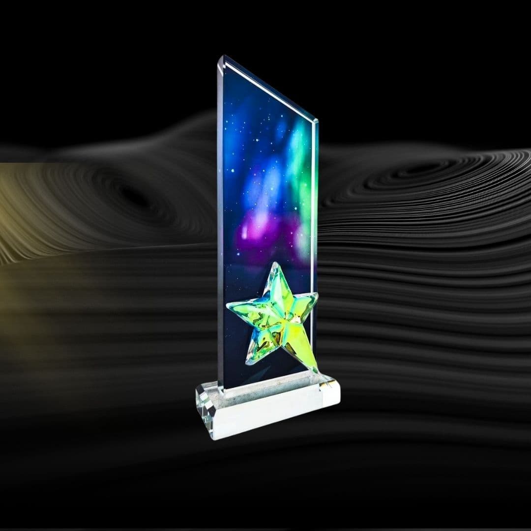 โล่รางวัลคริสตัล RS182 thumbnail 2